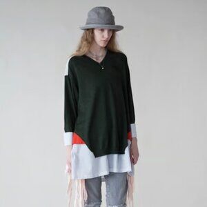 2300$ UNDERCOVER WOOL SWEATER SIZE SMALL WOMEN GREEN